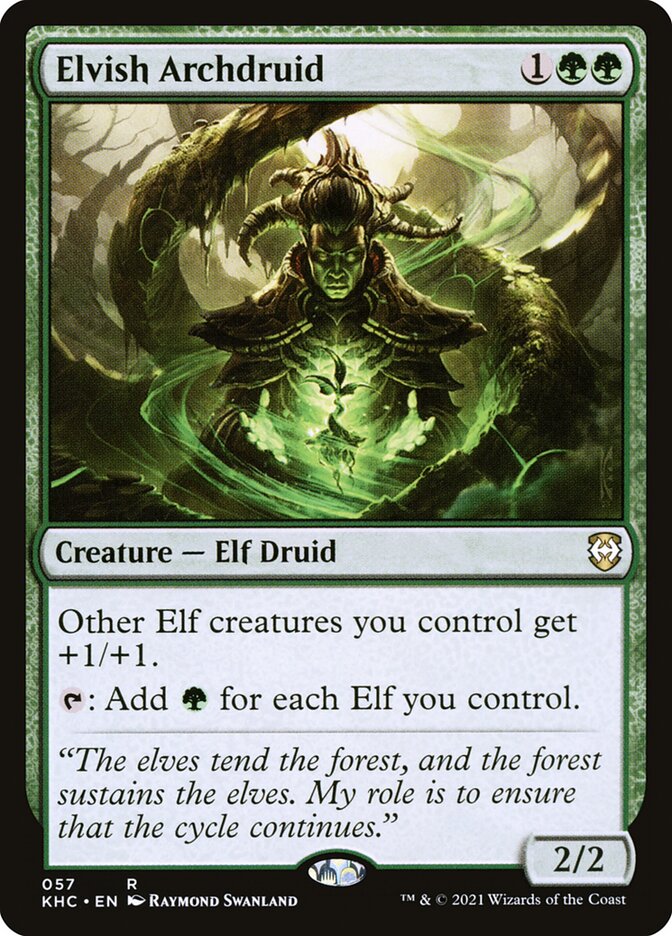 Elvish Archdruid — Kaldheim Commander 57/119