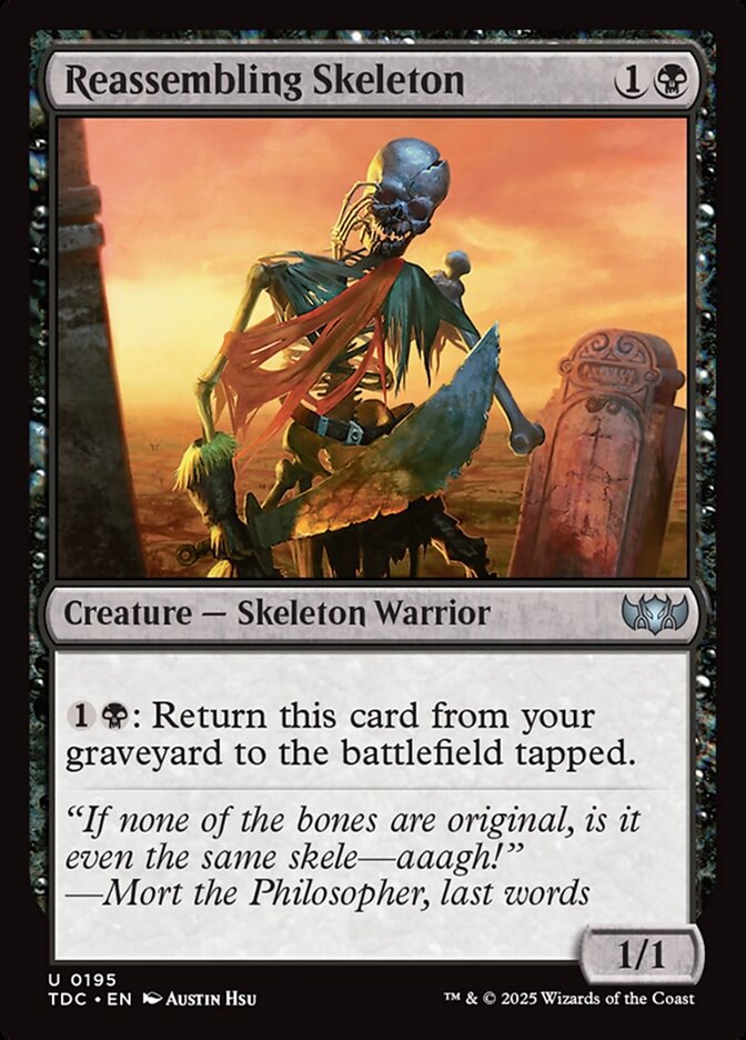 Reassembling Skeleton — Tarkir: Dragonstorm Commander 195/413