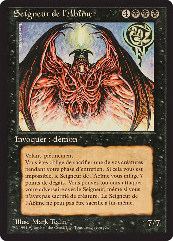 Seigneur de l'abîme — Foreign Black Border 116/307