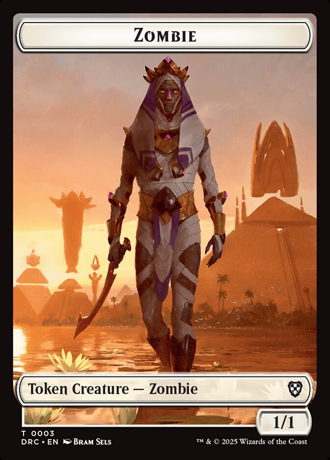 Zombie — Aetherdrift Commander Tokens 3/17