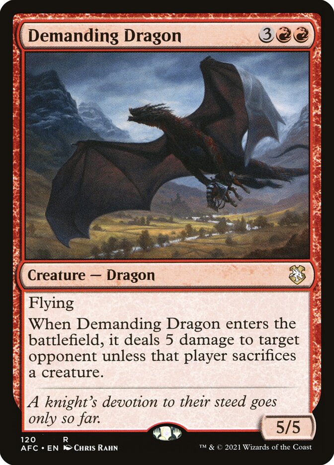 Dragon exigeant — Forgotten Realms Commander 120/331