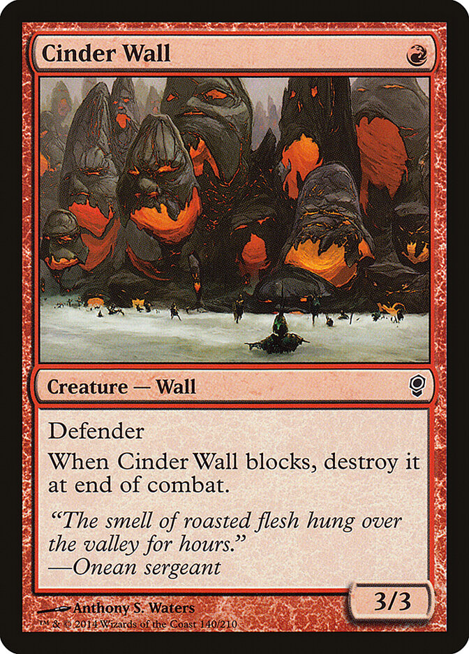 Cinder Wall — Conspiracy 140/210