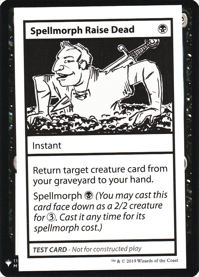 Spellmorph Raise Dead — Mystery Booster Playtest Cards 2019 46/121