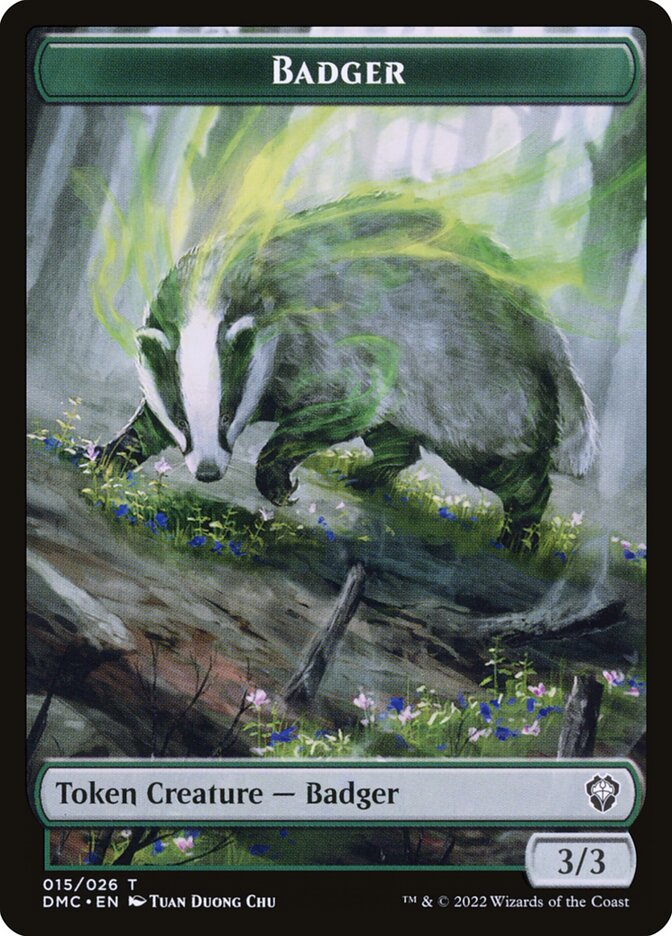 Badger — Dominaria United Tokens 15/26