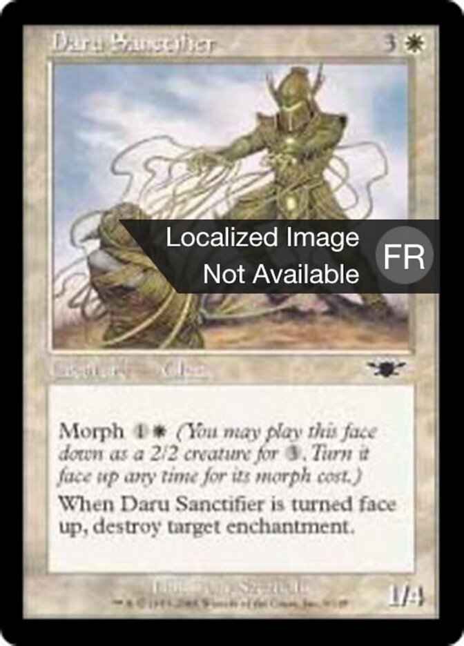 Sanctificateur daru — Legions 9/145