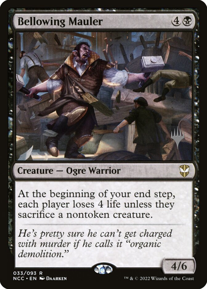 Bellowing Mauler — New Capenna Commander Promos 33p/75