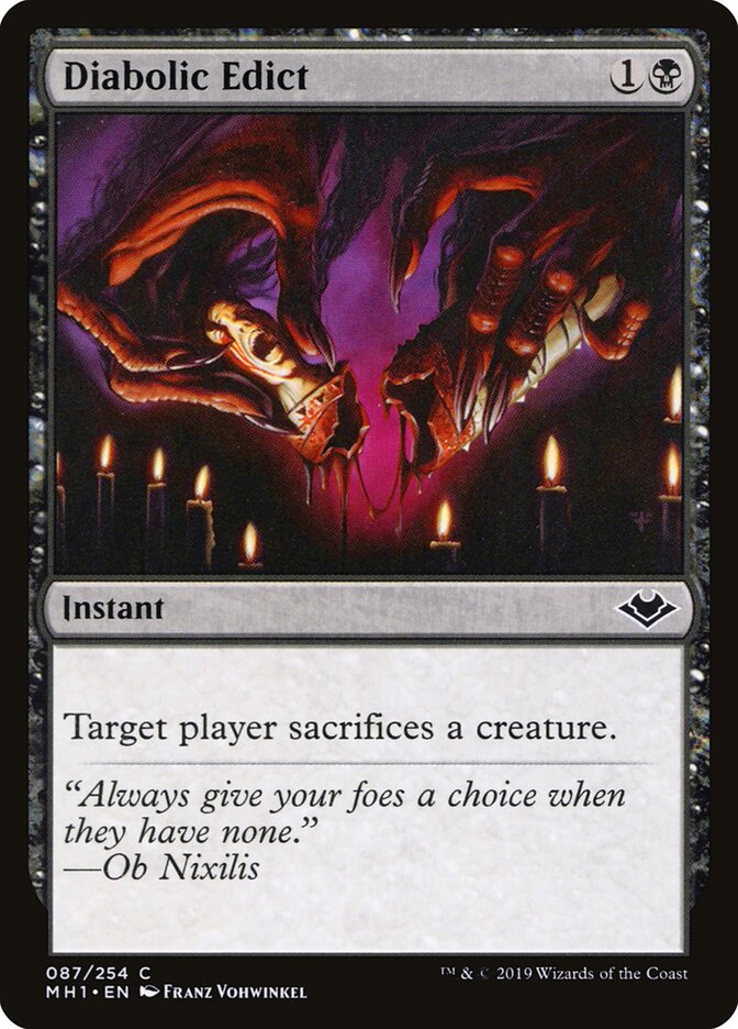 Diabolic Edict — Modern Horizons 87/255
