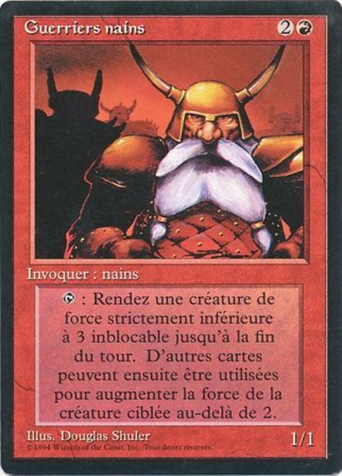 Dwarven Warriors — Foreign Black Border 144/307