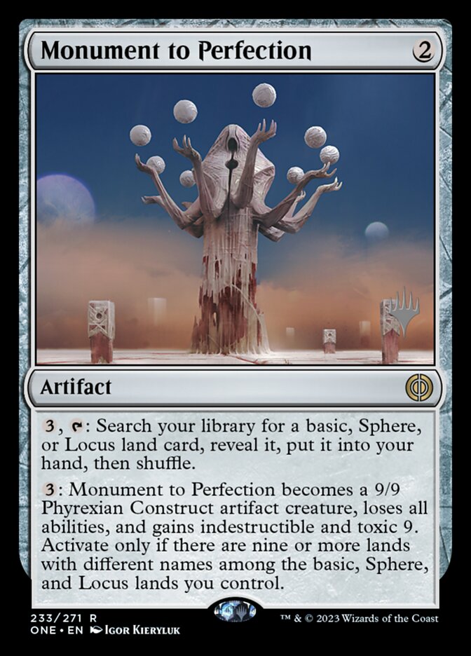 Monument to Perfection — Phyrexia: All Will Be One Promos 233p/160