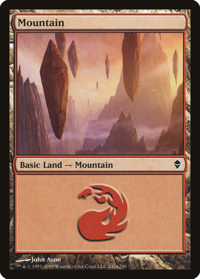 Mountain — Zendikar 242a/269