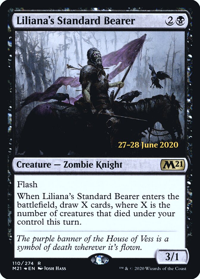 Liliana's Standard Bearer — Core Set 2021 Promos 110s/137