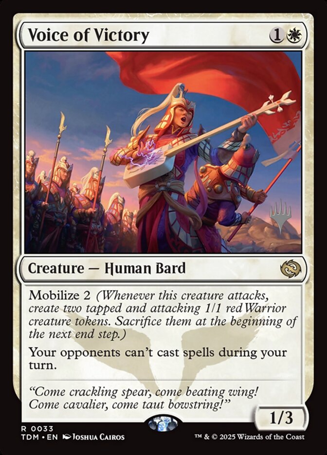 Voice of Victory — Tarkir: Dragonstorm Promos 33p/160