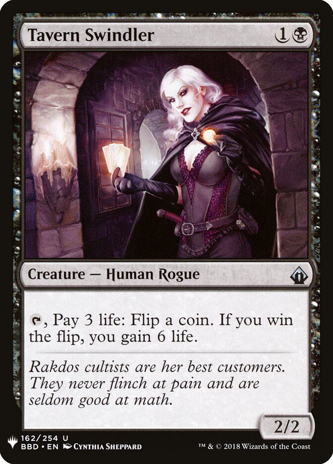 Tavern Swindler — The List BBD-162/5581