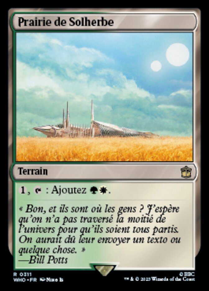Prairie de Solherbe — Doctor Who 311/1178