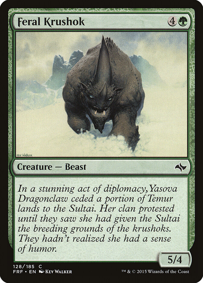 Feral Krushok — Fate Reforged 128/191