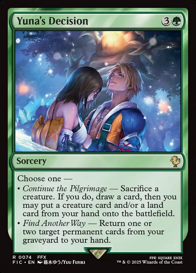 Yuna's Decision — Final Fantasy Commander 74/486