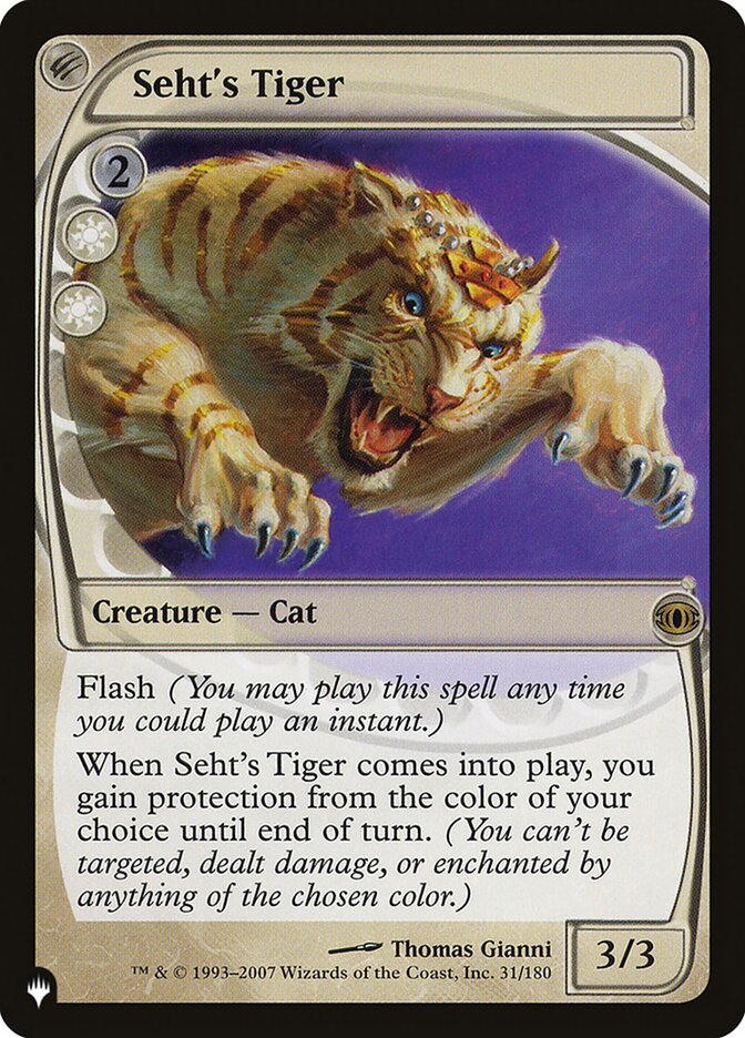 Seht's Tiger — The List FUT-31/5581
