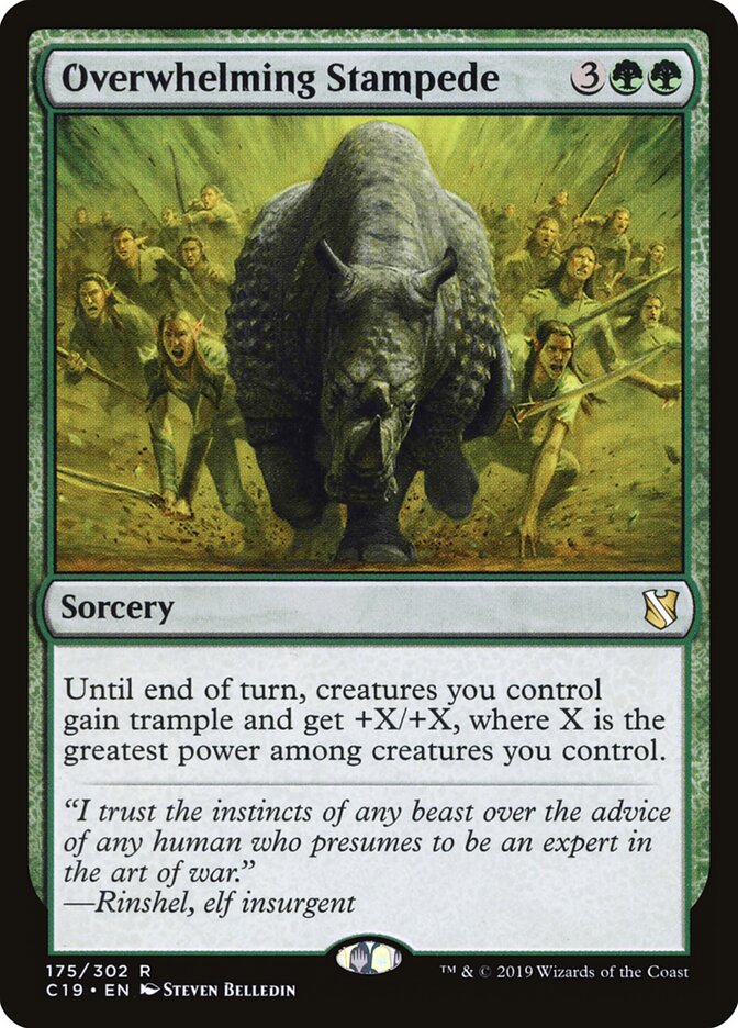 Overwhelming Stampede — Commander 2019 175/302