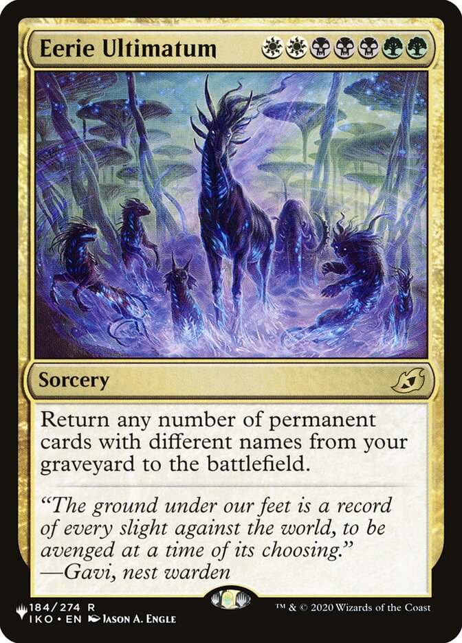 Eerie Ultimatum — The List IKO-184/5581