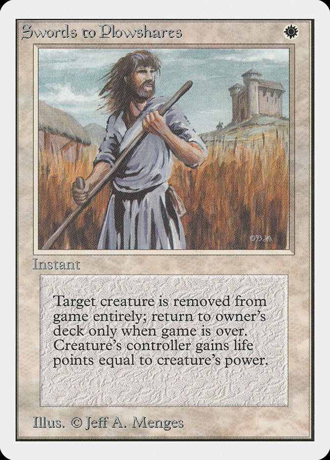 Swords to Plowshares — Unlimited Edition 41/302