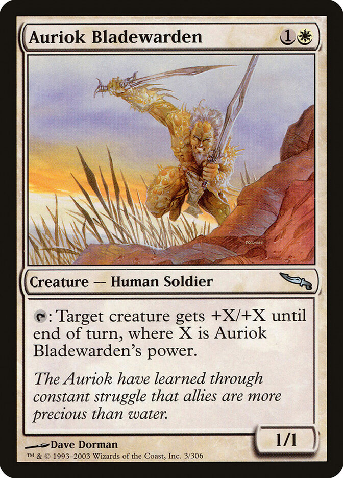 Auriok Bladewarden — Mirrodin 3/306