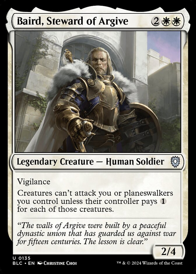 Baird, intendant d'Argive — Bloomburrow Commander 135/356