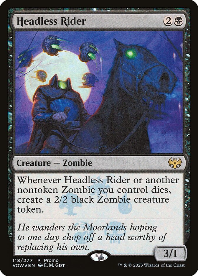 Headless Rider — Innistrad: Crimson Vow Promos 118★/121