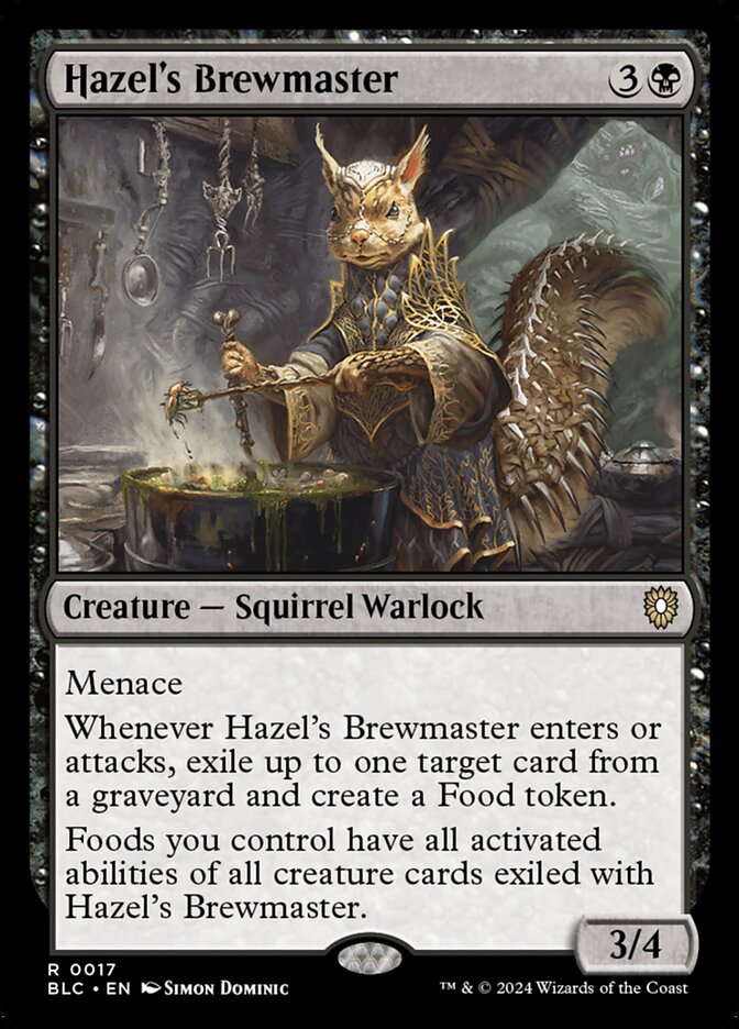 Hazel's Brewmaster — Bloomburrow Commander 17/356