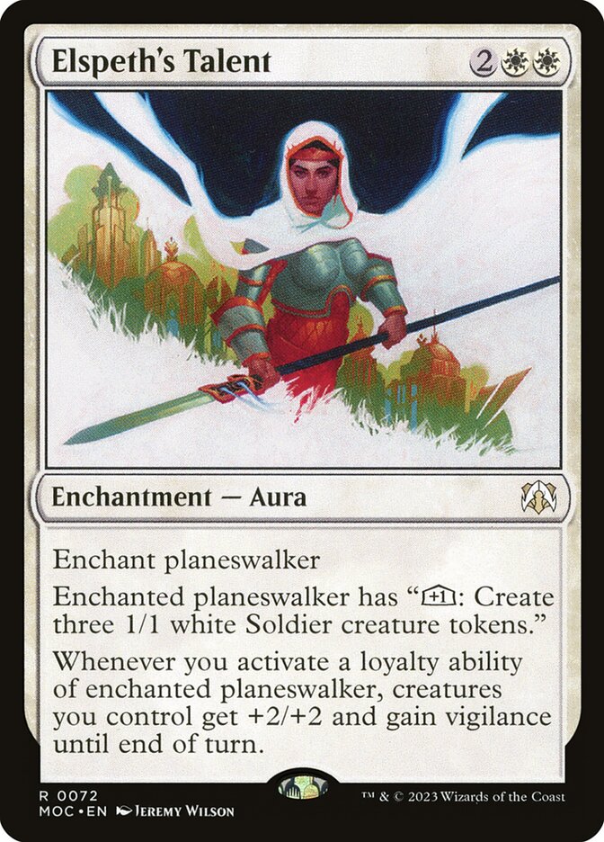 Elspeth's Talent — March of the Machine Commander 72/450