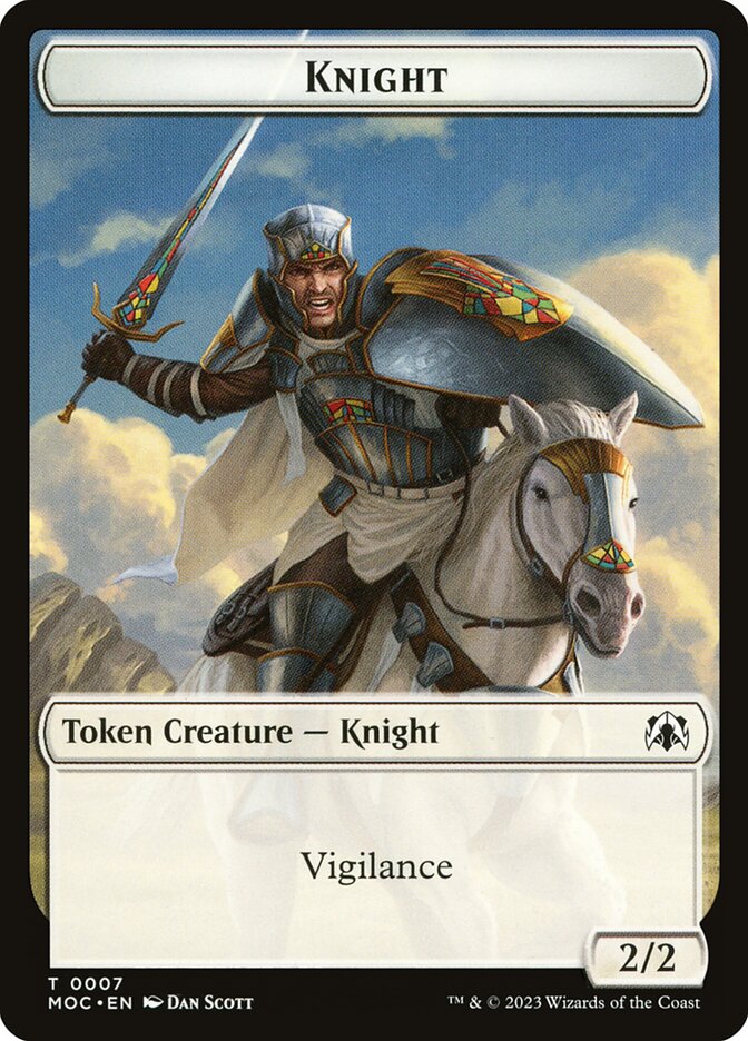 Knight — March of the Machine Commander Tokens 7/46