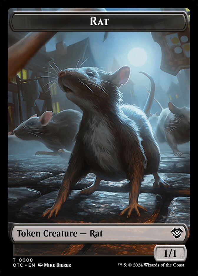 Rat — Outlaws of Thunder Junction Commander Tokens 8/41