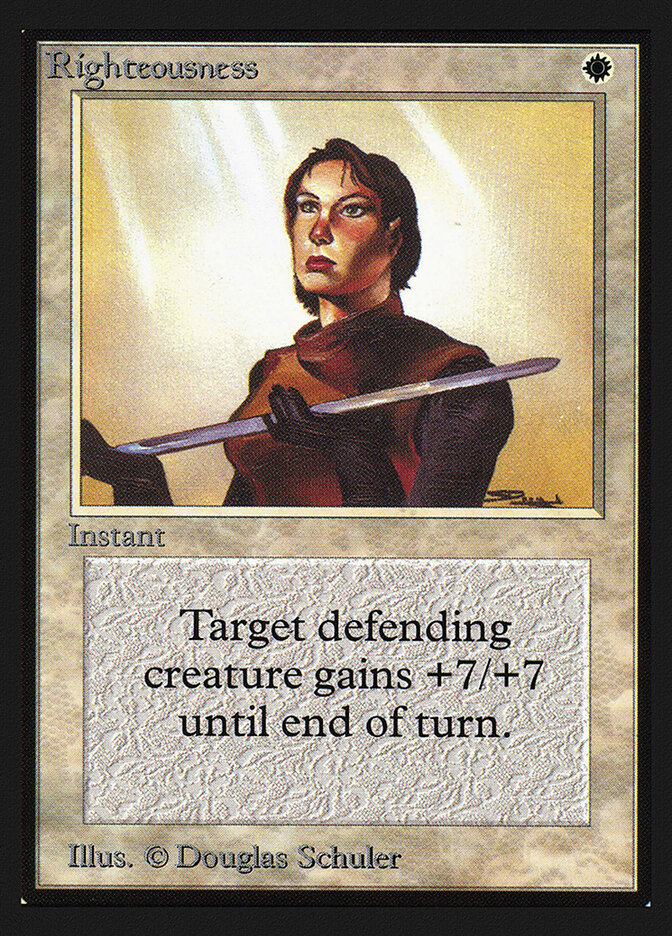 Righteousness — Intl. Collectors' Edition 37/302