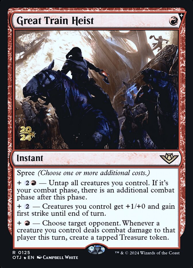 Great Train Heist — Outlaws of Thunder Junction Promos 125s/160