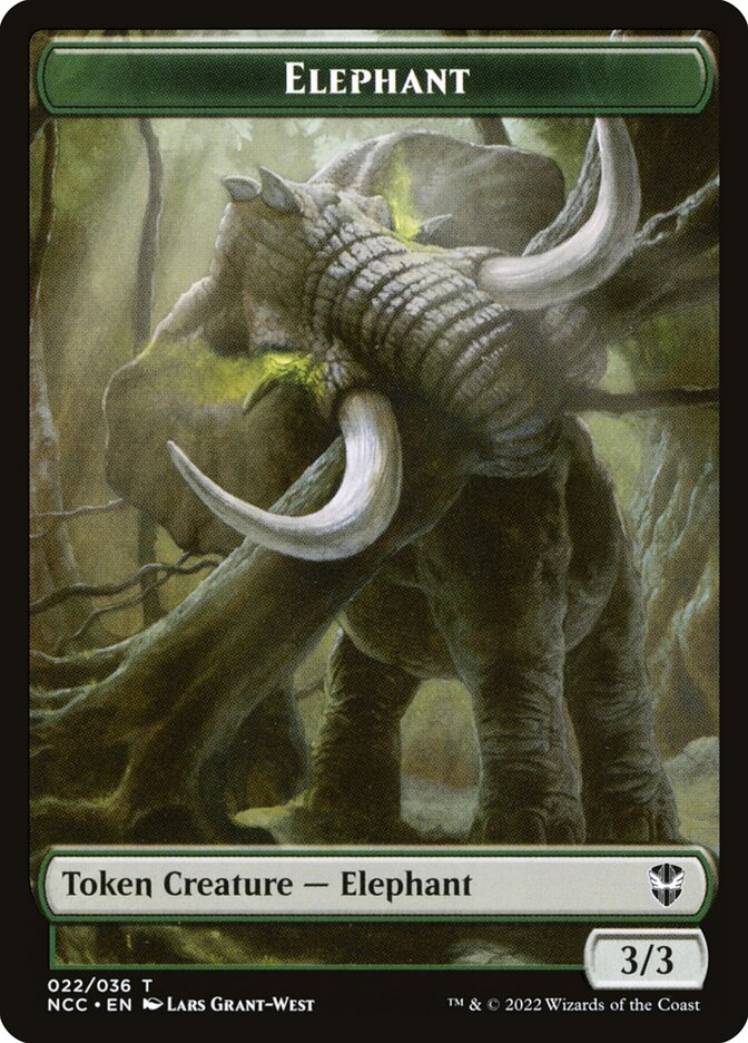 Elephant — New Capenna Commander Tokens 22/36