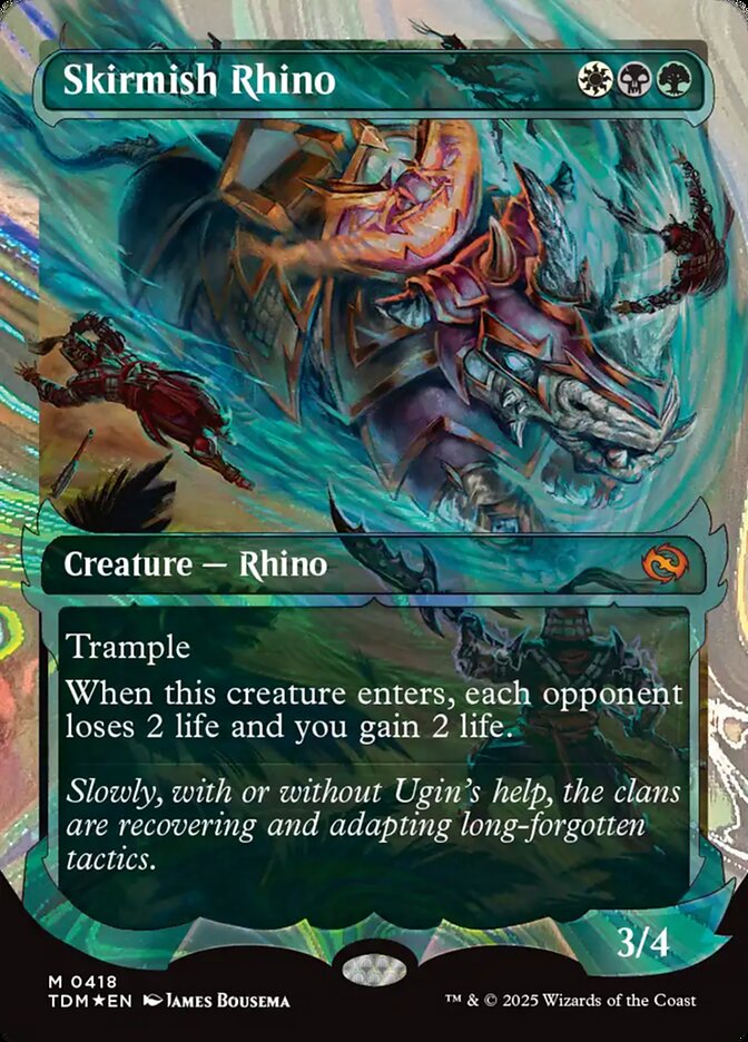 Skirmish Rhino — Tarkir: Dragonstorm 418/427