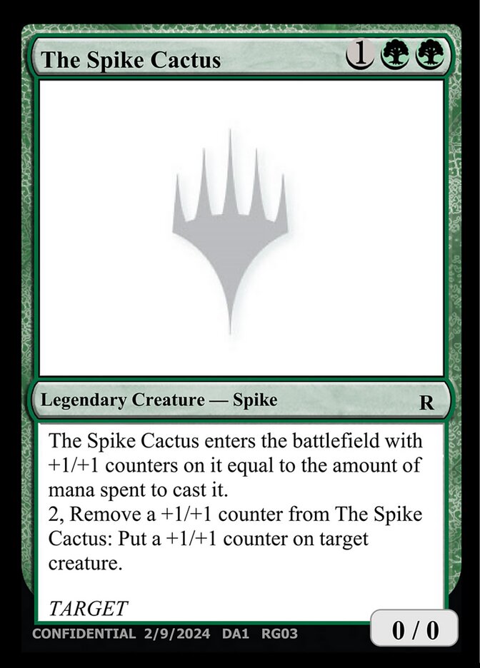 The Spike Cactus — Unknown Event RG03e/512