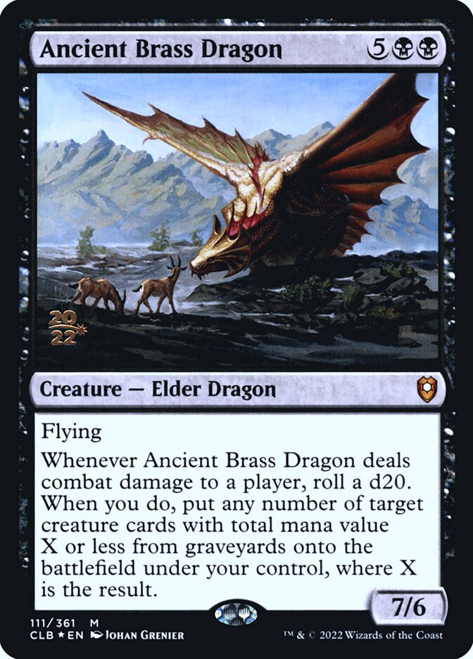Ancient Brass Dragon — Battle for Baldur's Gate Promos 111s/104