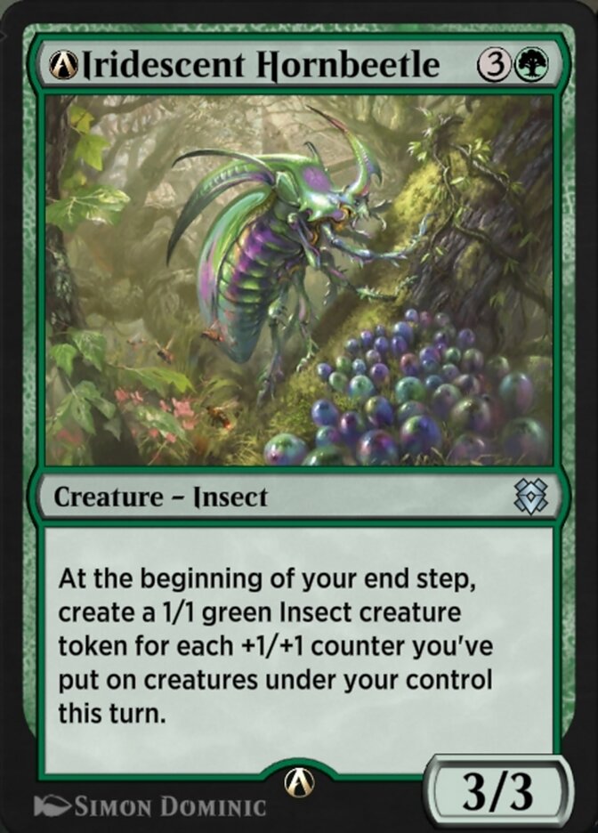 A-Iridescent Hornbeetle — Zendikar Rising A-187/406