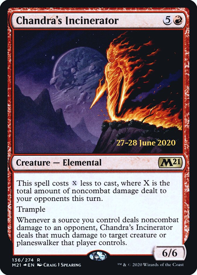 Chandra's Incinerator — Core Set 2021 Promos 136s/137