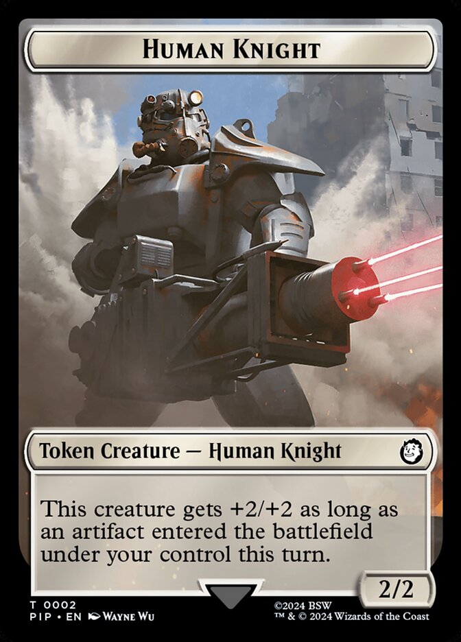 Human Knight — Fallout Tokens 2/22