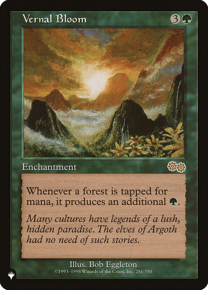 Vernal Bloom — The List USG-281/5581