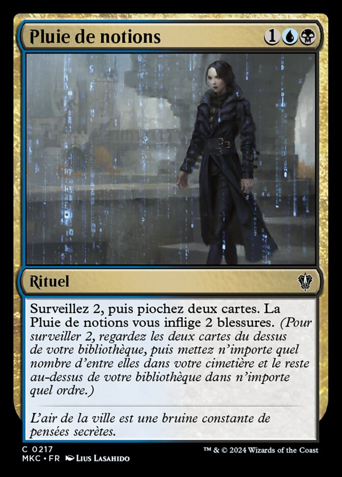 Pluie de notions — Murders at Karlov Manor Commander 217/358