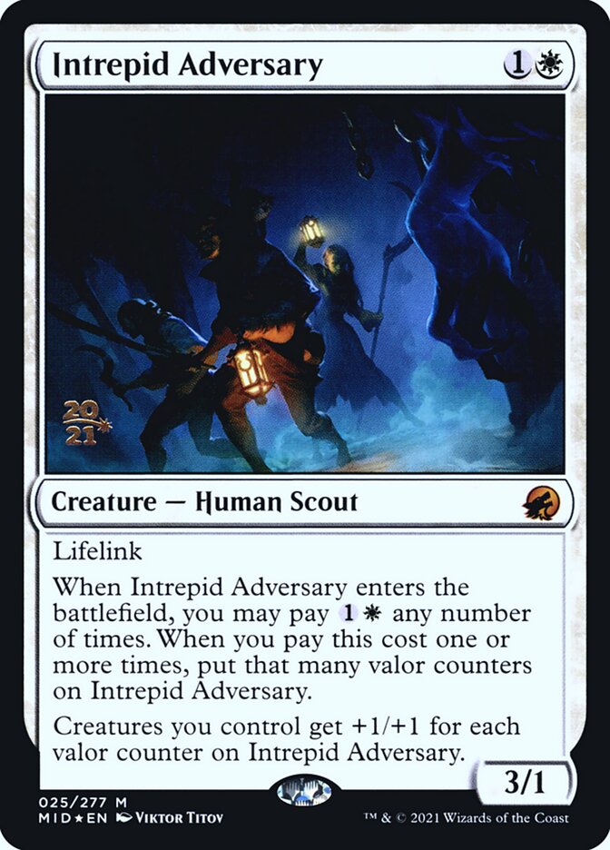 Intrepid Adversary — Innistrad: Midnight Hunt Promos 25s/155