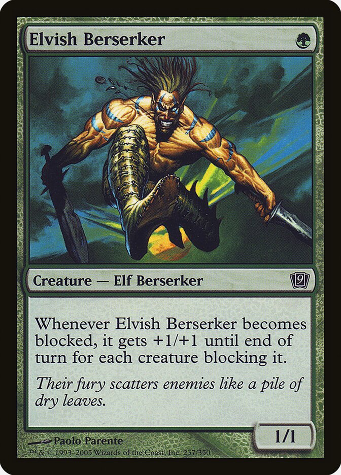 Elvish Berserker — Ninth Edition 237★/709