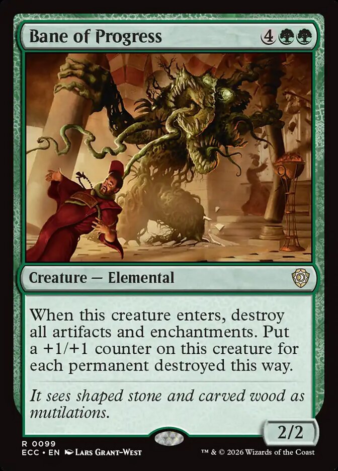 Bane of Progress — Lorwyn Eclipsed Commander 99/176