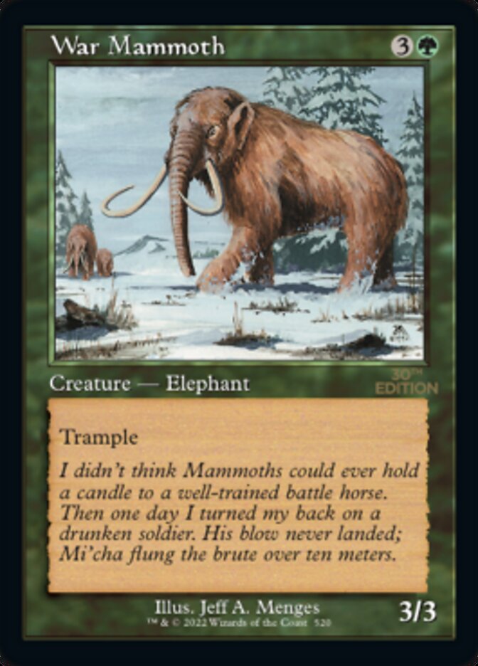 War Mammoth — 30th Anniversary Edition 520/594