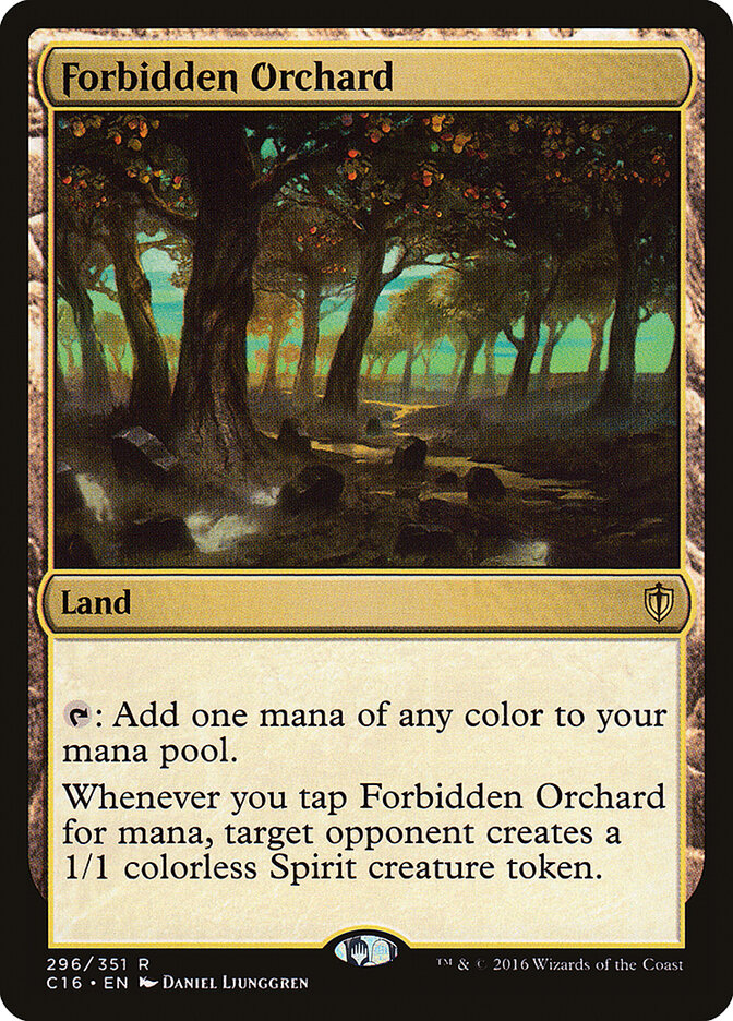 Forbidden Orchard — Commander 2016 296/351