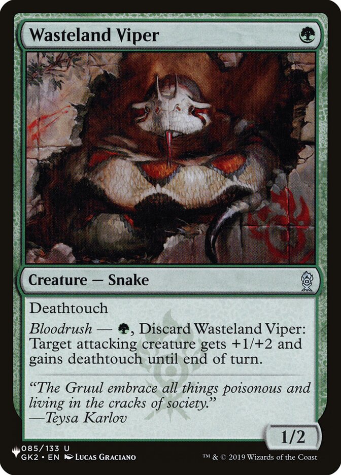 Wasteland Viper — The List GK2-85/5581
