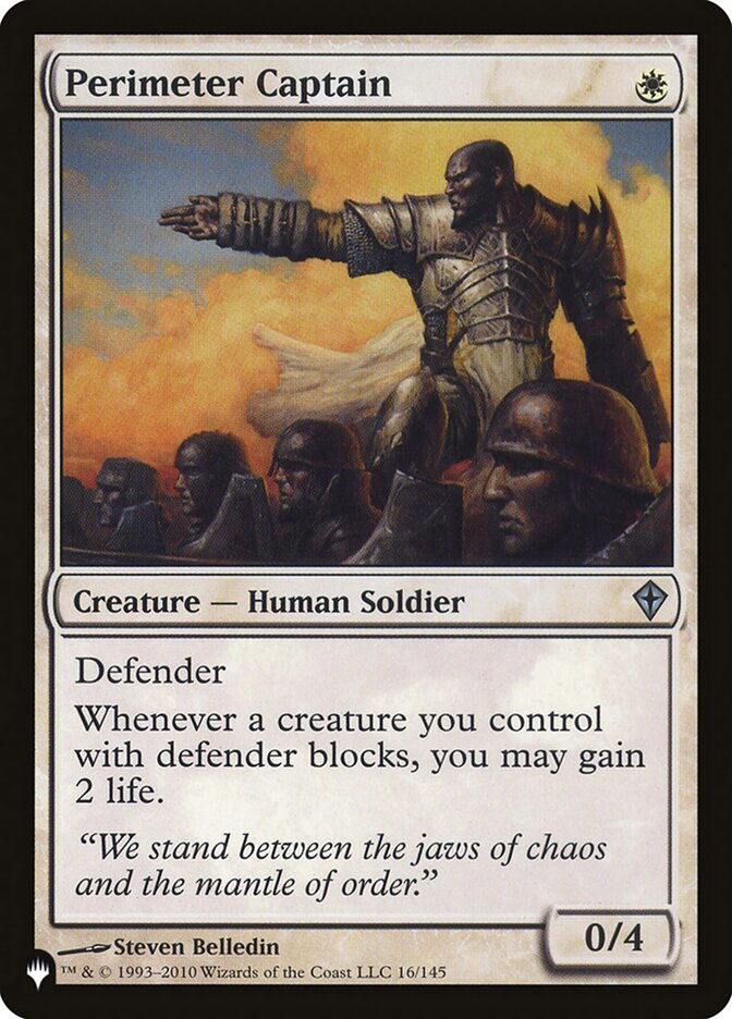 Perimeter Captain — The List WWK-16/5581