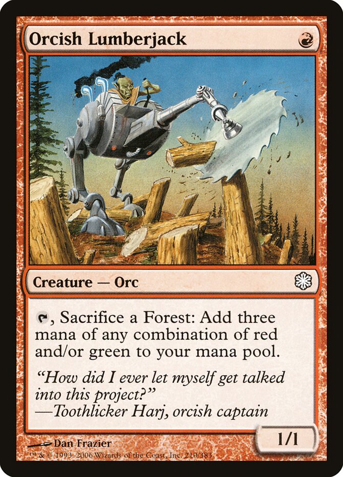 Orcish Lumberjack — Coldsnap Theme Decks 210/62